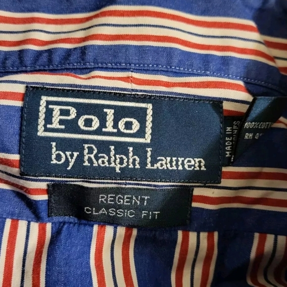 Polo Ralph Lauren Regent Fit Stripe Shirt XXL 18" Neck Button Down - Picture 2 of 7